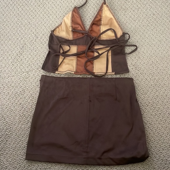 Delia’s Brown Suede Skirt Set - Picture 3 of 5